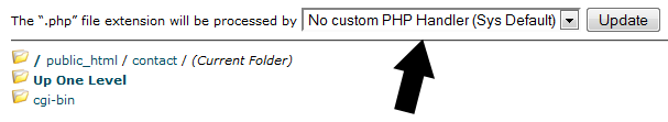 custom php handler