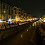 milan canals in italy in Milan, Italy 