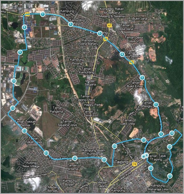 Taiping Internationa Marathon My Map