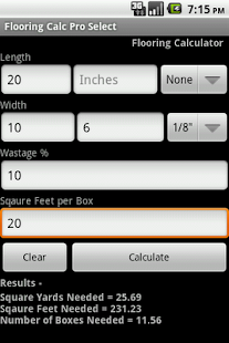 Free Flooring Calc Pro Select APK for PC