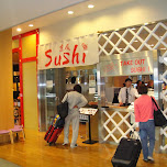 sushi takeout at the airport in Narita, Japan 