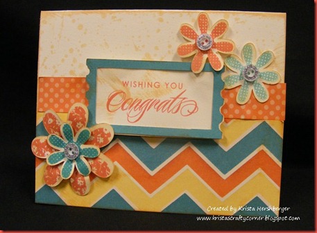 Dotty for You Congrats zigzag card