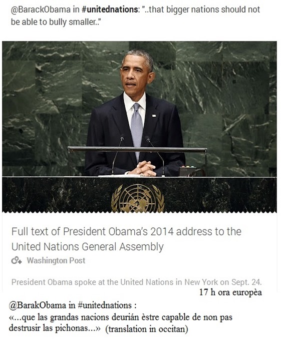 Barak Obama las grandas e pichonas nacions 2