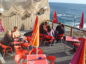 sundowners met blik op de oceaan