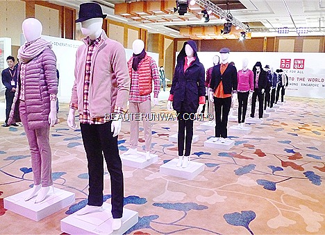 UNIQLO INNOVATION PROJECT SINGAPORE PRODUCT INSTALATION PRESS LAUNCH AT MARINA BAY SANDS
