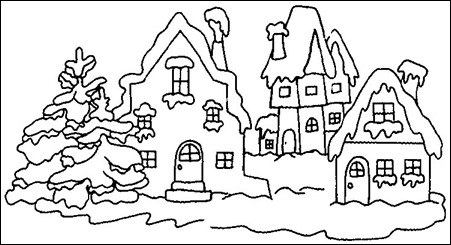 iarna-desene de colorat iarna-desene de colorat