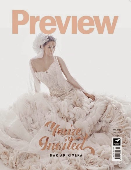 Marian Rivera for Preview mag Dec 2014-Jan 2015