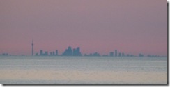 Toronto Skyline beyond Lake Ontario