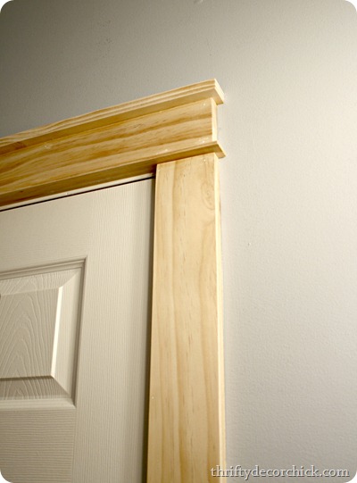 DIY craftsman door trim