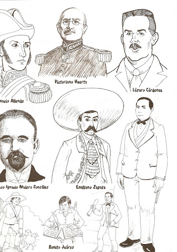 Dibujos independencia de mexico para colorear - Imagui