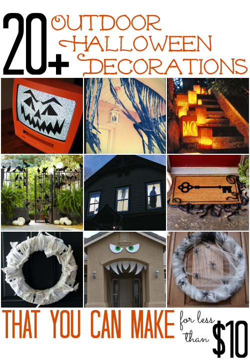 All Cheap  Crafts 20 Outdoor  Halloween  Decorations 