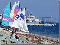 sailboats