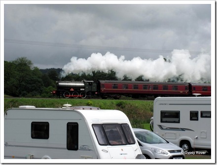 The East Lancs Railway running right past our door at Burr's Country Park.