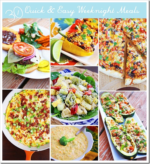 30 Quick & Easy Weeknight Meals | Pinnutty.com