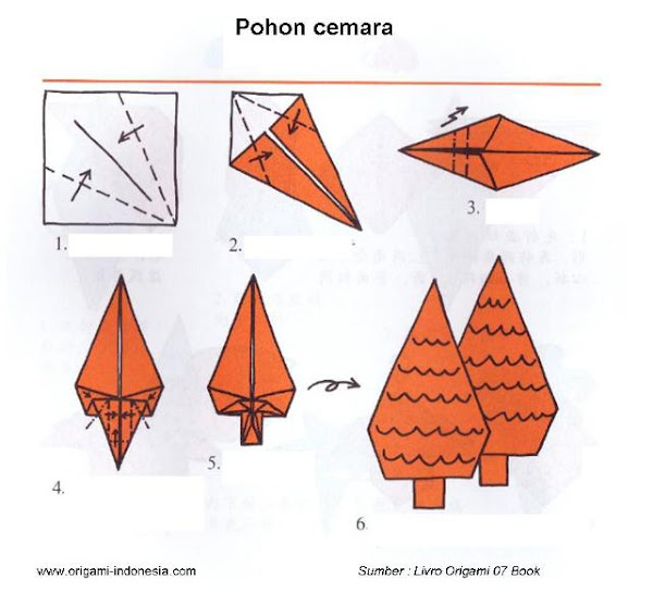 tutorial origami  untuk anak  tk 