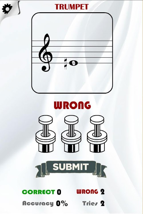 Android application Brass Notes Trainer screenshort