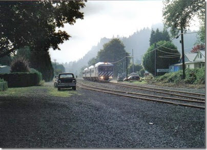 Lewis & Clark Explorer passing through Westport, Oregon on September 24, 2005