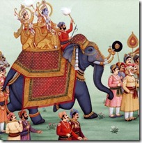 Rama and Lakshmana in the wedding procession