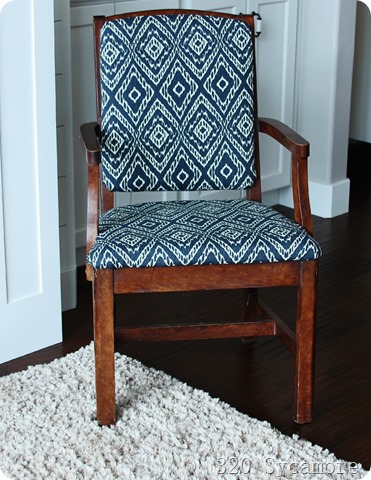 chair after new fabric