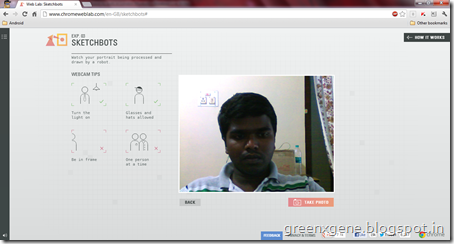 Google Chrom Web Lab - Sketchbots - Webcam Snap