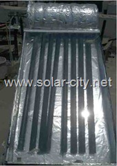 homemade solar water heater - solar collector - glass