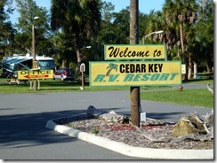 Entry at Cedar Key RV Resort