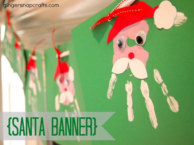 Santa Banner {kid craft}