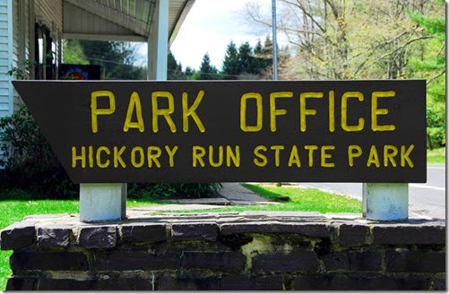 Hickory Run Sign