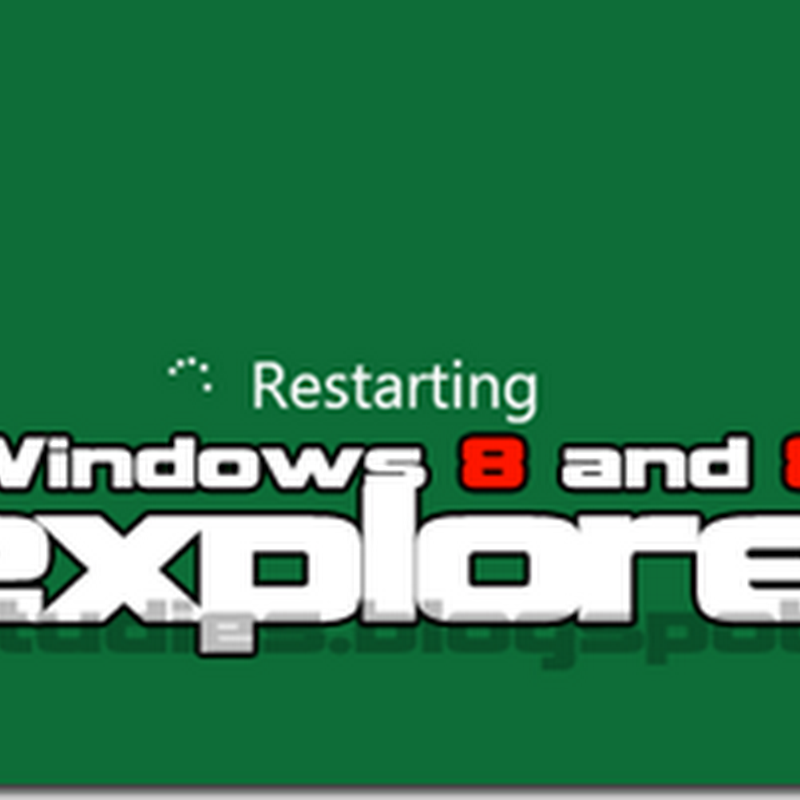 Restart Windows 8 and 8.1 Explorer Using Task Manager
