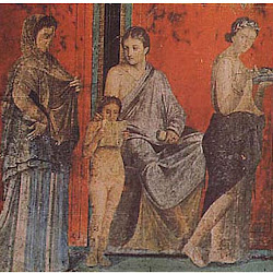 120 - Pintura romana de la Villa de los Misterios de Pompeya 2