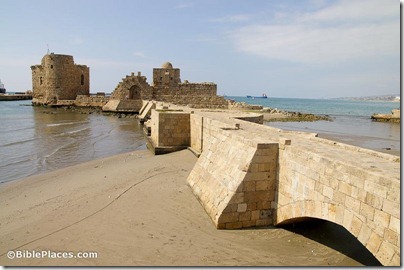Sidon, Sea Castle and causeway, adr090508658