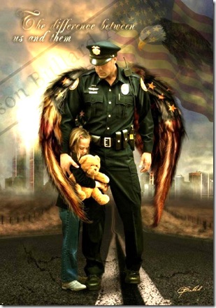 Winged Angel Police Man
