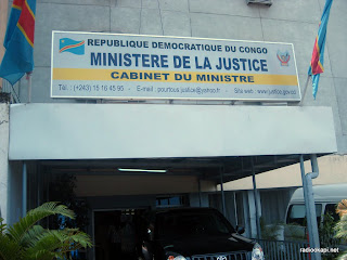Cabinet du Ministère de la Justice à Kinshasa, 19 janvier 2011.