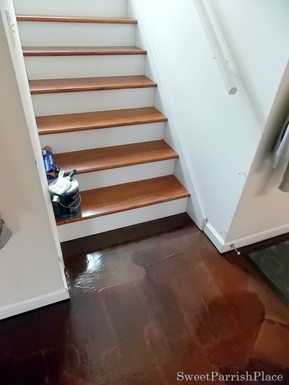 DIY brown paper floor