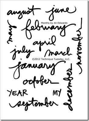 Technique-Tuesday-Months-By-Ali-Edwards-Clear-Stamps-Medium