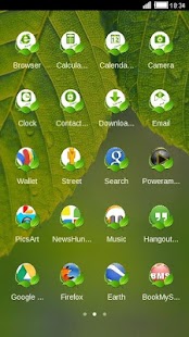 How to get Green Leaf C Launcher Theme 4.2.0 mod apk for bluestacks