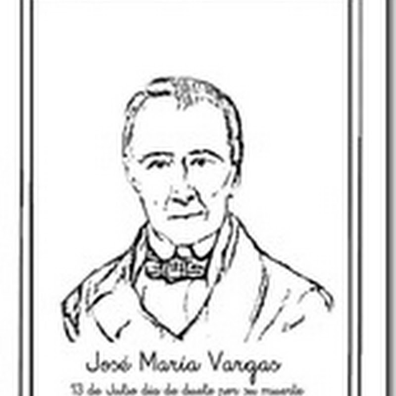 Dibujo para colorear José María Vargas 