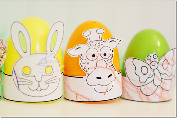 Coloring Page Easter Egg Holders | better together