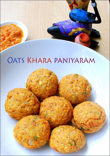 Oats khara paniyaram Oats khara paniyaram
