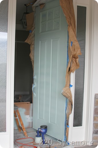 painting a front door