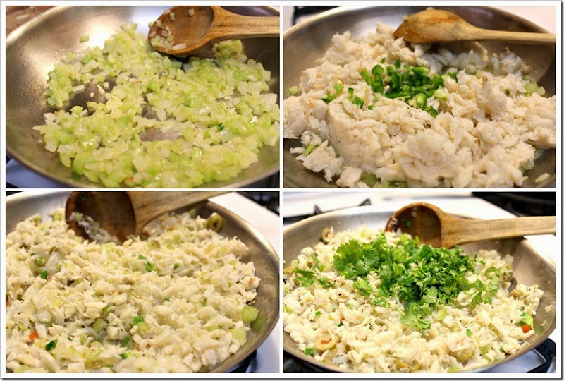 step by step tutorial on how to make crab salpicon 