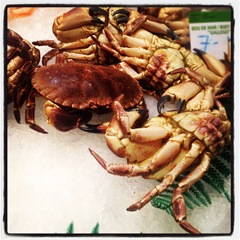 crabs at la Boqueria 
