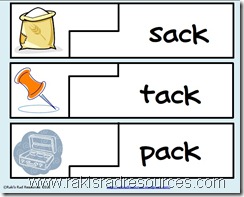 Self Correcting Puzzle - Ack Word Family
