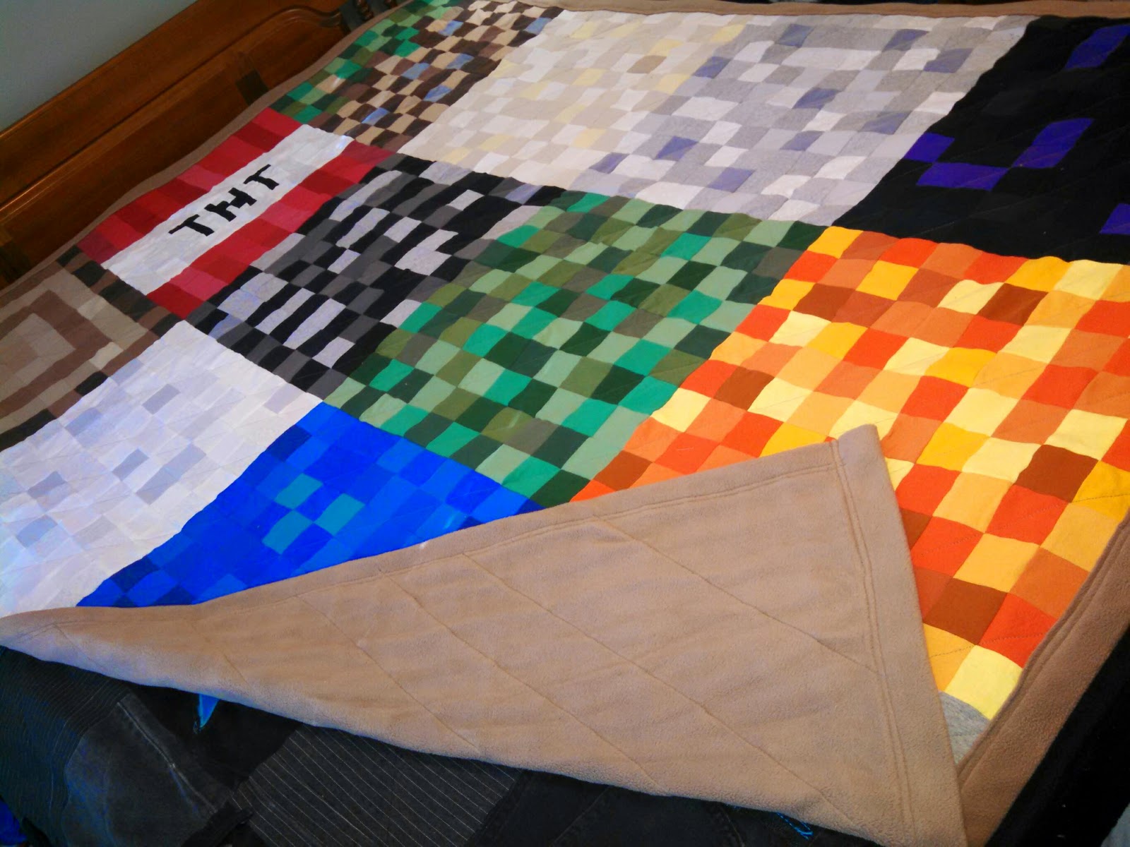 ProsperityStuff Quilts My Second MinecraftStyle Quilt