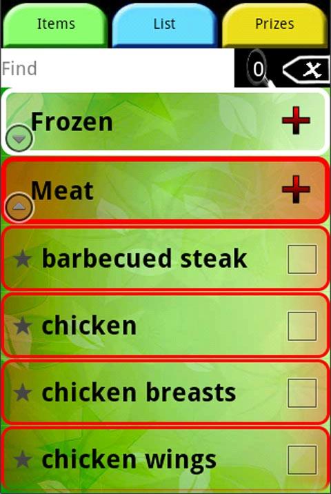 ListApp Premium shopping list Screen 3