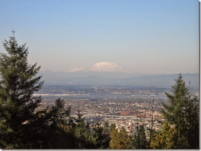 IMG_9262 View of Mount Rainier and Mount Saint Helens from Council Crest Park in Portland, Oregon on October 23, 2007