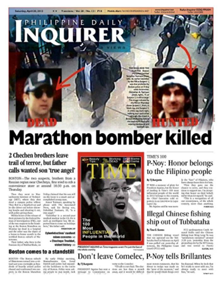 Philippine Daily Inquirer uses fake TIME cover