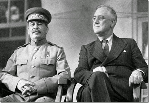Stalin-FDR sitting side-by-side