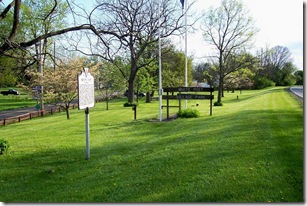 White Post marker T-7 in the White Post Village Park