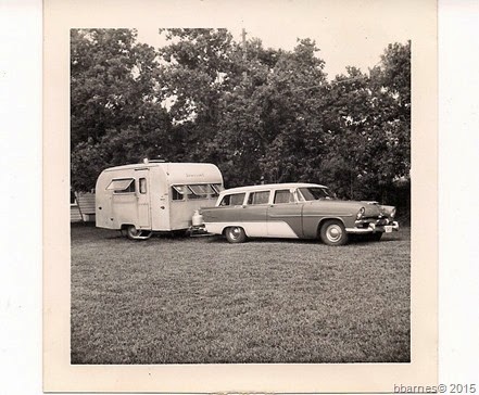 1956 Plymouth and Dragin 1 in 1963 at Burkett home